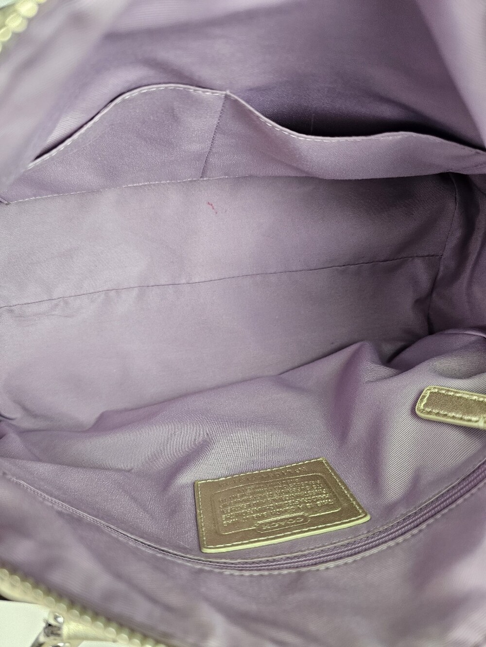 Coach Chelsea Heritage Stripe Satchel - Picture 10 of 11
